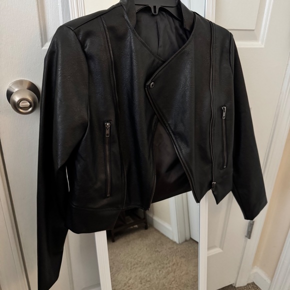 Faux Leather Jacket (size xs) - Picture 3 of 3